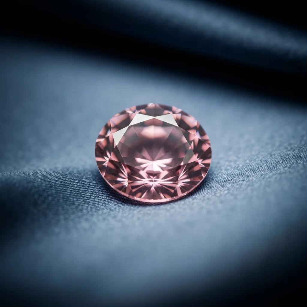 5fb26a3d-e30a-4be8-b8d1-3043848ec617.webp - Australian Diamond Company a Captivating Close up of a Natural Pink Diamond Its Unique Hue and Sparkle Highlighted Against a Luxurious Fabric Backdrop