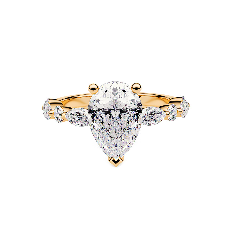 R3643 PEAR 2.50 CT MASTER_Yellow_2_Compressed - Australian Diamond Company