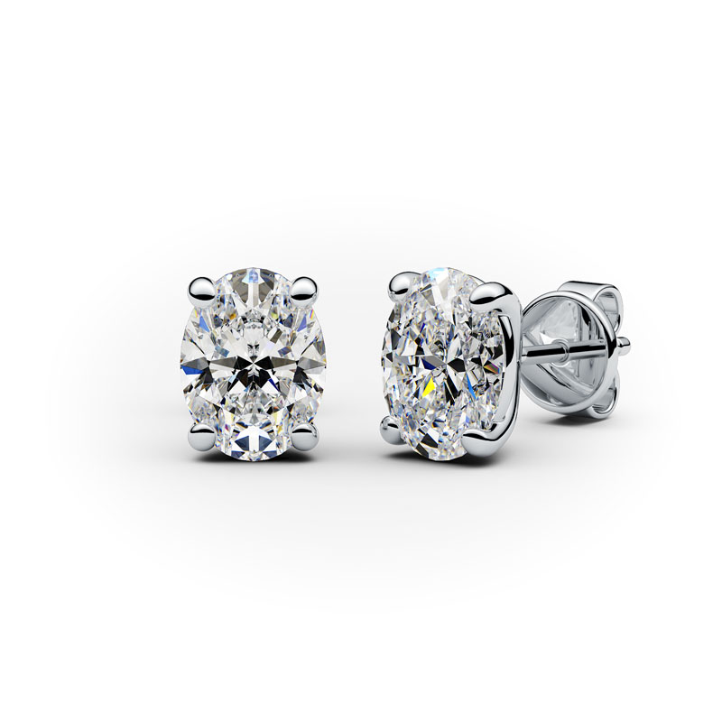 leona-earrings-oval-white-gold - Australian Diamond Company