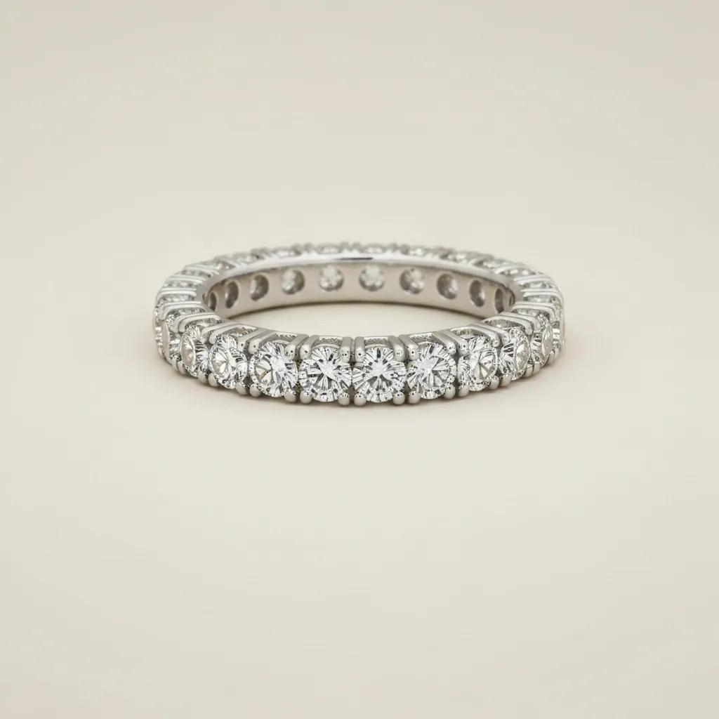 05e251df-a506-4b9f-bad8-f34dea619772.jpg - Australian Diamond Company White Gold Eternity Band Set with Round Brilliant Cut Diamonds