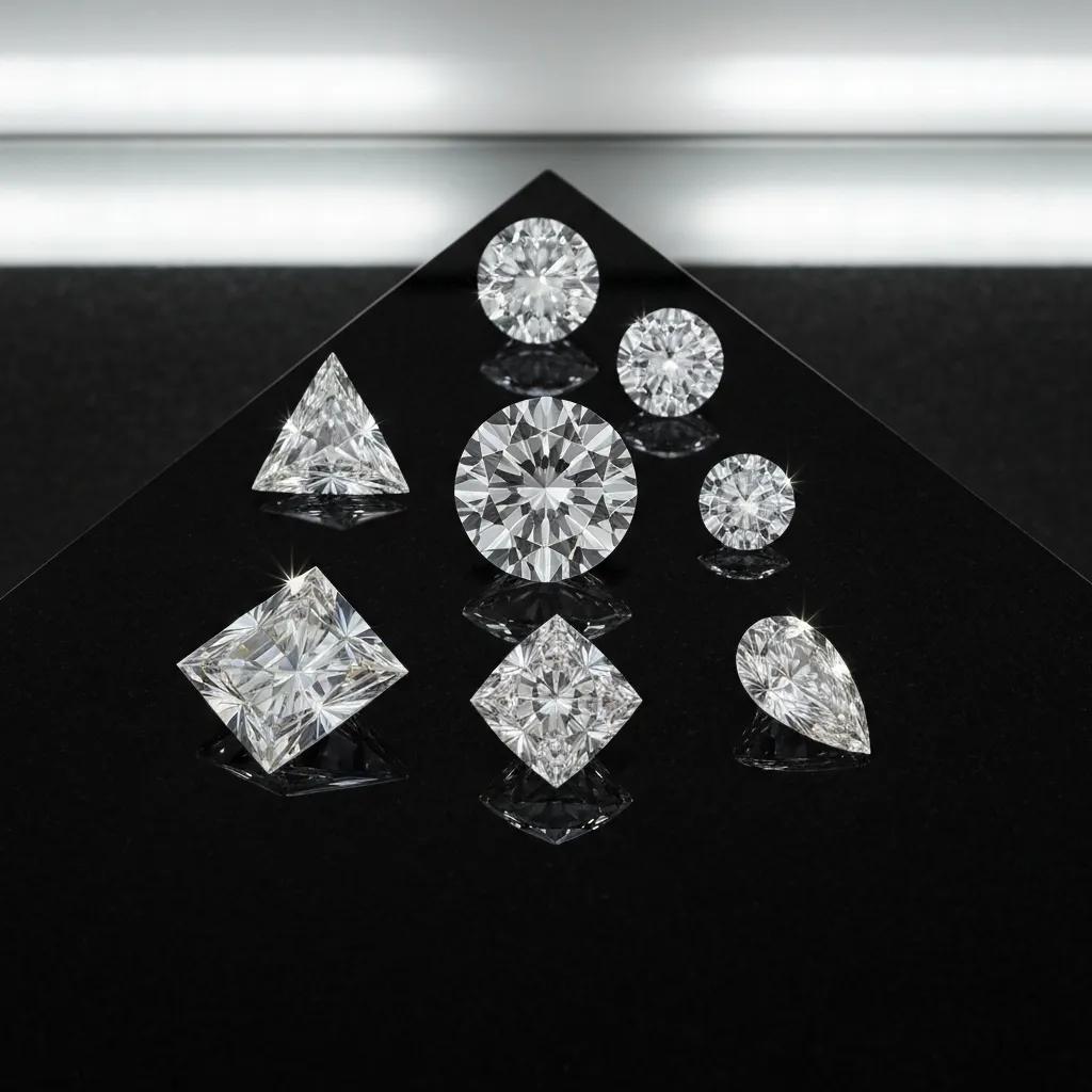 Lab grown Diamonds in Custom Shapes Showcasing Clarity and Modern Design