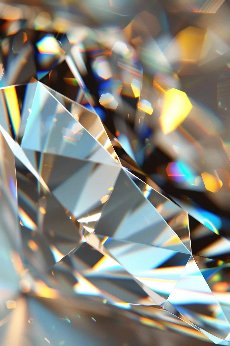 a Maginfied Image of a Diamonds Inclusions