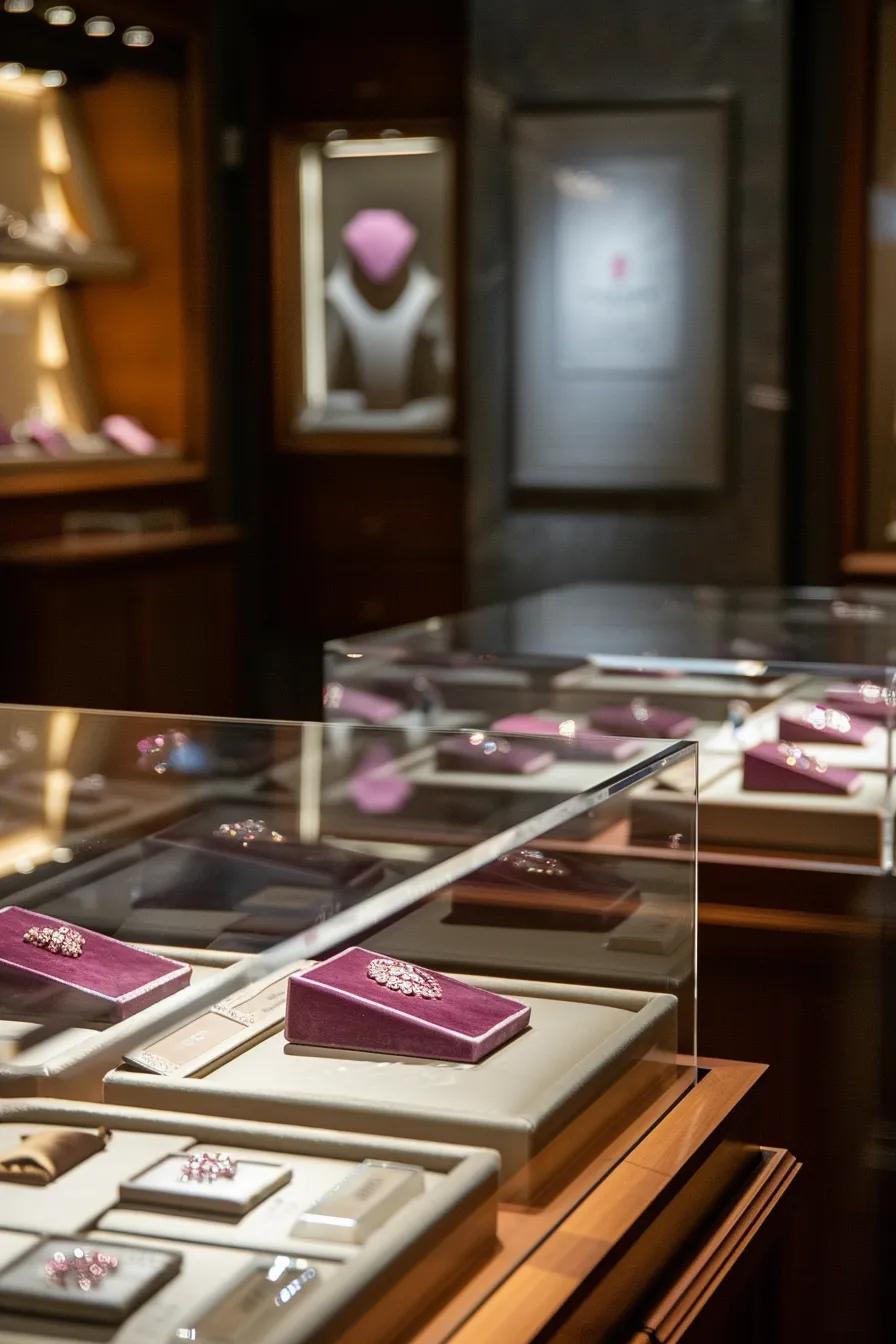 20250917-070019-0836f964f724b5e2-2cdcec16-94c5-40b8-805d-1bec219fd55a.jpg - Australian Diamond Company an Opulent Jewellery Showroom Featuring Certified Argyle Pink Diamonds Displayed Within Elegant Cases Alongside Official Certification Documents