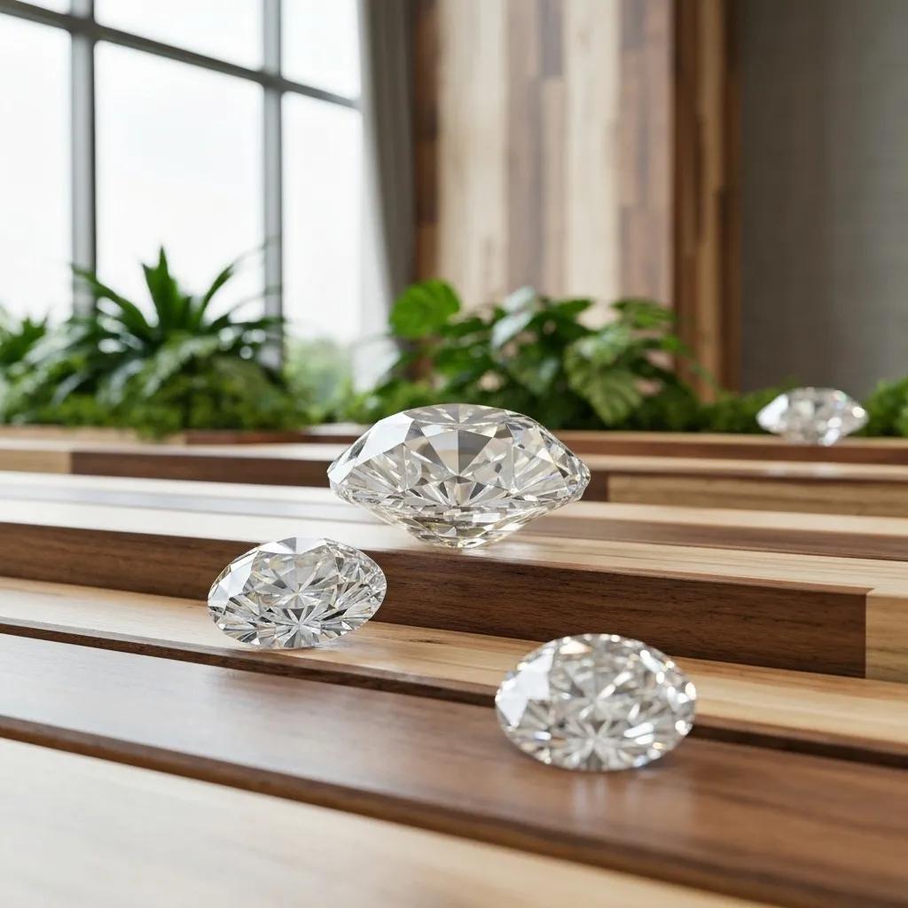 275e6f16-bfa4-4a3c-b036-b164c599fa08.jpg - Australian Diamond Company Lab grown Diamonds Displayed in an Eco friendly Setting Highlighting Their Clarity and Sustainability