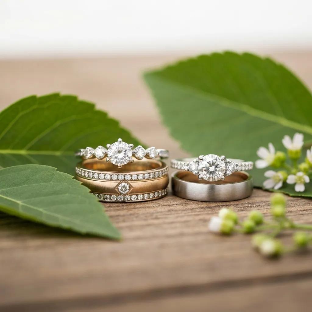 Ethically Sourced Engagement Rings Made from Lab grown Diamonds and Recycled Metals