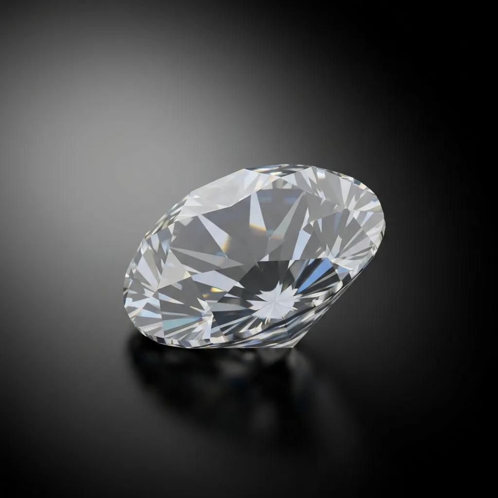 a White Round Brilliant Cut Diamond