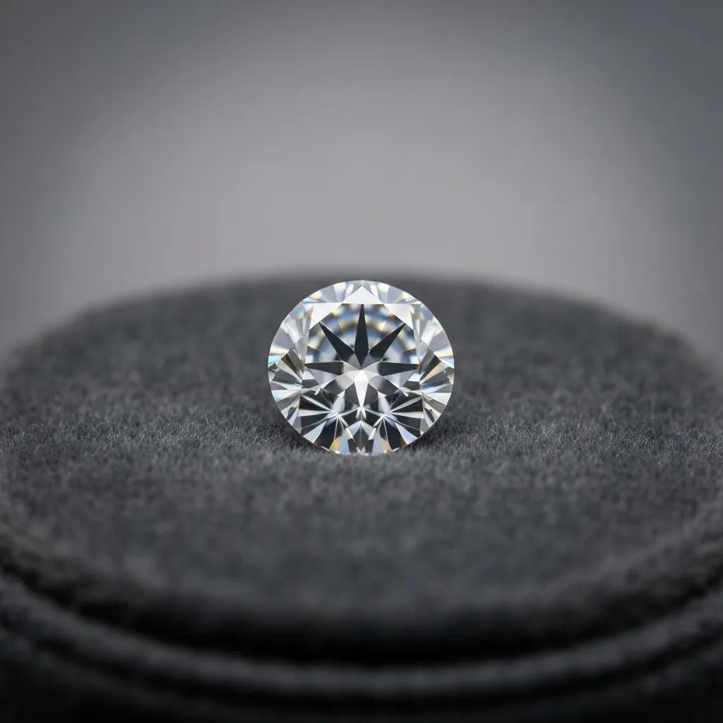 4c63f163-1010-474f-8fc0-785a88a2639c.jpg - Australian Diamond Company a White Round Diamond on Grey Fabric