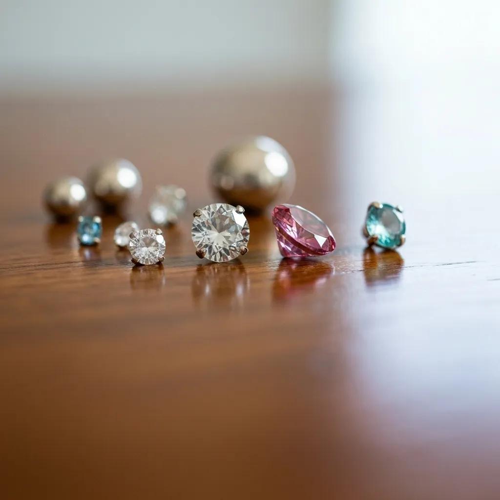 5c1f977e-c386-4335-8a8c-6ea3b7fc9132.jpg - Australian Diamond Company Ethically Sourced Gemstones and Metals Displayed on a Wooden Table Emphasizing Sustainability