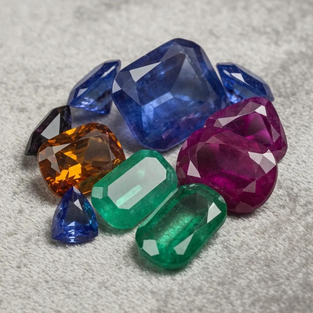 6bfef027-1e5d-4328-8b54-120086478b1a.jpg - Australian Diamond Company a Collection of Colorful Loose Gemstones Including Sapphires Rubies and Emeralds on a Velvet Background Representing Quality and Custom Jewellery in Melbourne