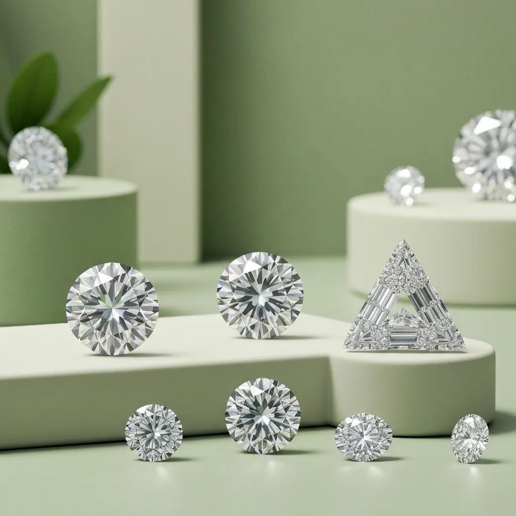 Lab grown Diamonds Displayed Elegantly Highlighting Their Ethical Sourcing and Affordability