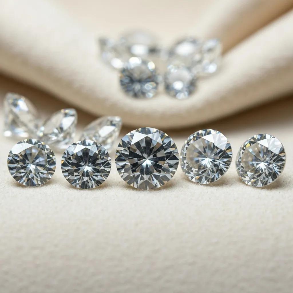 7909bf32-13ae-416d-b19f-9c84af38d0c7.jpg - Australian Diamond Company Selection of Diamonds Showcasing Different Cuts and Clarity for Engagement Rings