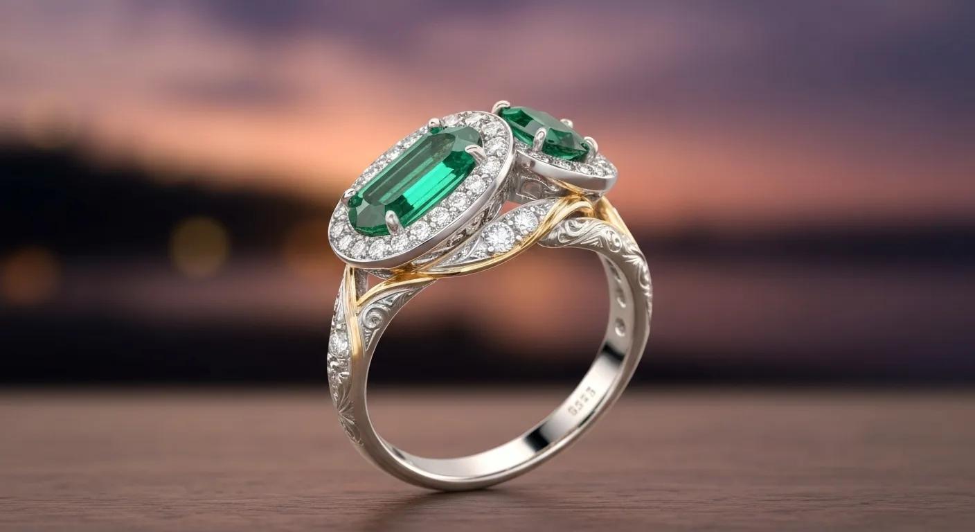 9c9c560e-e1ec-46c9-b4c0-4b98a7ac7ba4.jpg - Australian Diamond Company Custom Engagement Ring Showcasing Unique Design and Craftsmanship in a Romantic Setting