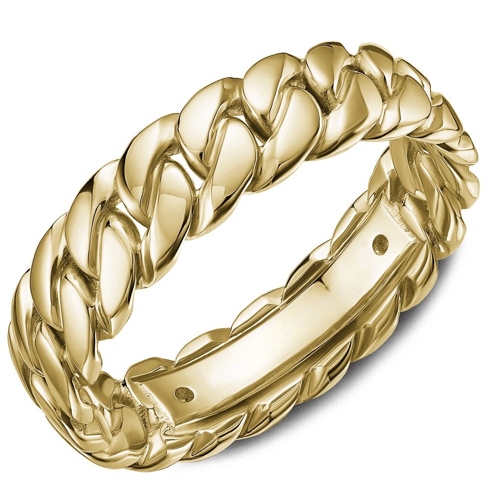 Retouched10-Photoroom - Australian Diamond Company Leonidis Men's Chain Link Wedding Ring in Polished Yellow Gold