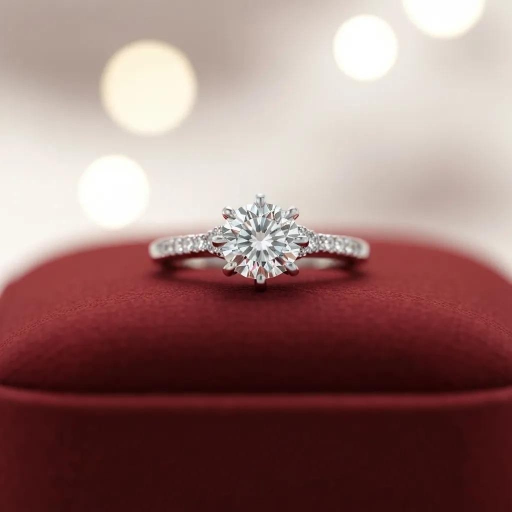 Engagement Ring with a Sparkling Diamond Showcasing Elegance and Emotional Significance