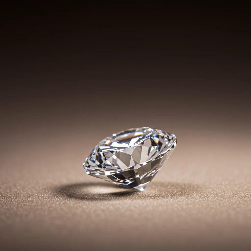Brilliant Diamond on Velvet Representing Luxury and Clarity in Diamond Carat Education