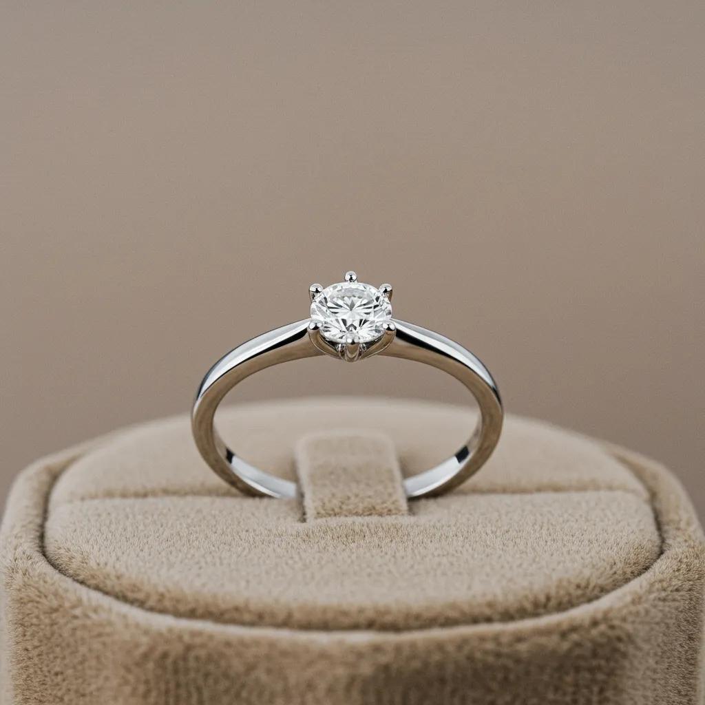 classic solitaire engagement ring with a single diamond on a white gold band showcasing timeless elegance - Australian Diamond Company Classic Solitaire Engagement Ring with a Single Diamond on a White Gold Band Showcasing Timeless Elegance