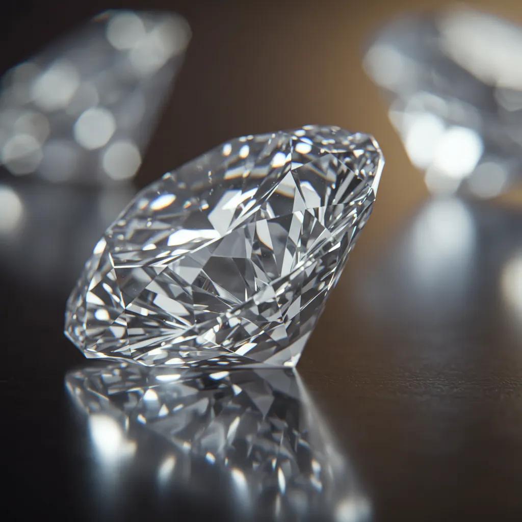 a Close up View of a Diamond Showcasing Its Intricate Facets and Dazzling Sparkle Illustrating the Crucial Role of Cut in a Diamond's Brilliance