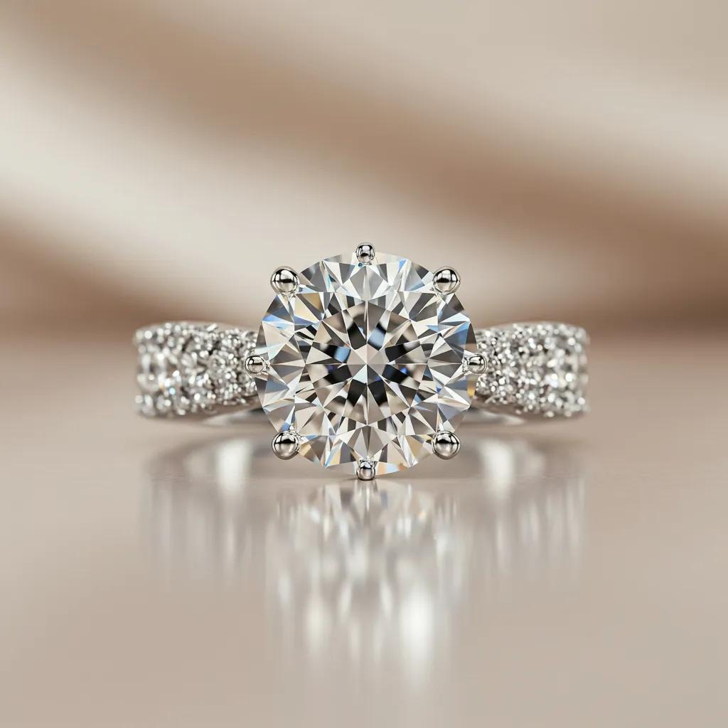close up of a sparkling diamond ring highlighting its brilliance and clarity - Australian Diamond Company Close Up of a Sparkling Diamond Ring Highlighting Its Brilliance and Clarity