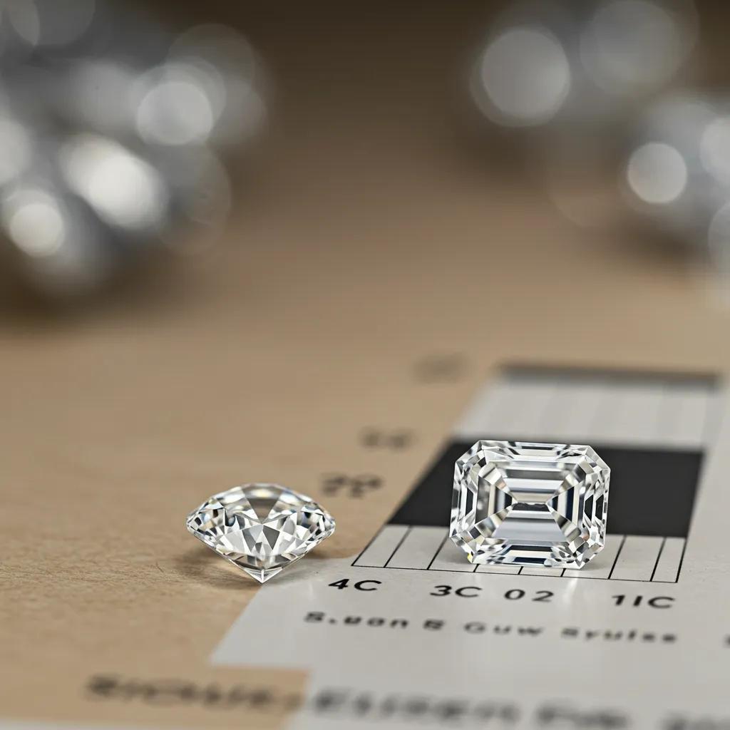 close-up-of-emerald-cut-diamond-highlighting-clarity-and-color-grading-930b1802-c20a-43b9-984a-38f757336f71jpg - Australian Diamond Company Close up of Emerald Cut Diamond Highlighting Clarity and Color Grading
