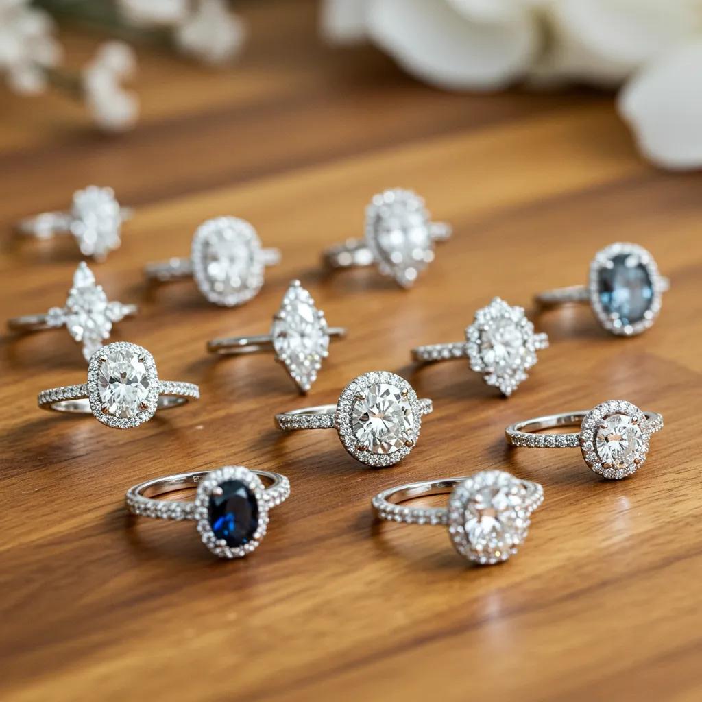 collection-of-custom-engagement-rings-showcasing-various-styles-and-gemstones-4ccf1696-03fa-4ede-b3a8-1664e56e44c9jpg - Australian Diamond Company an Elegant Display of Custom Engagement Rings Showcasing a Variety of Styles and Precious Gemstones
