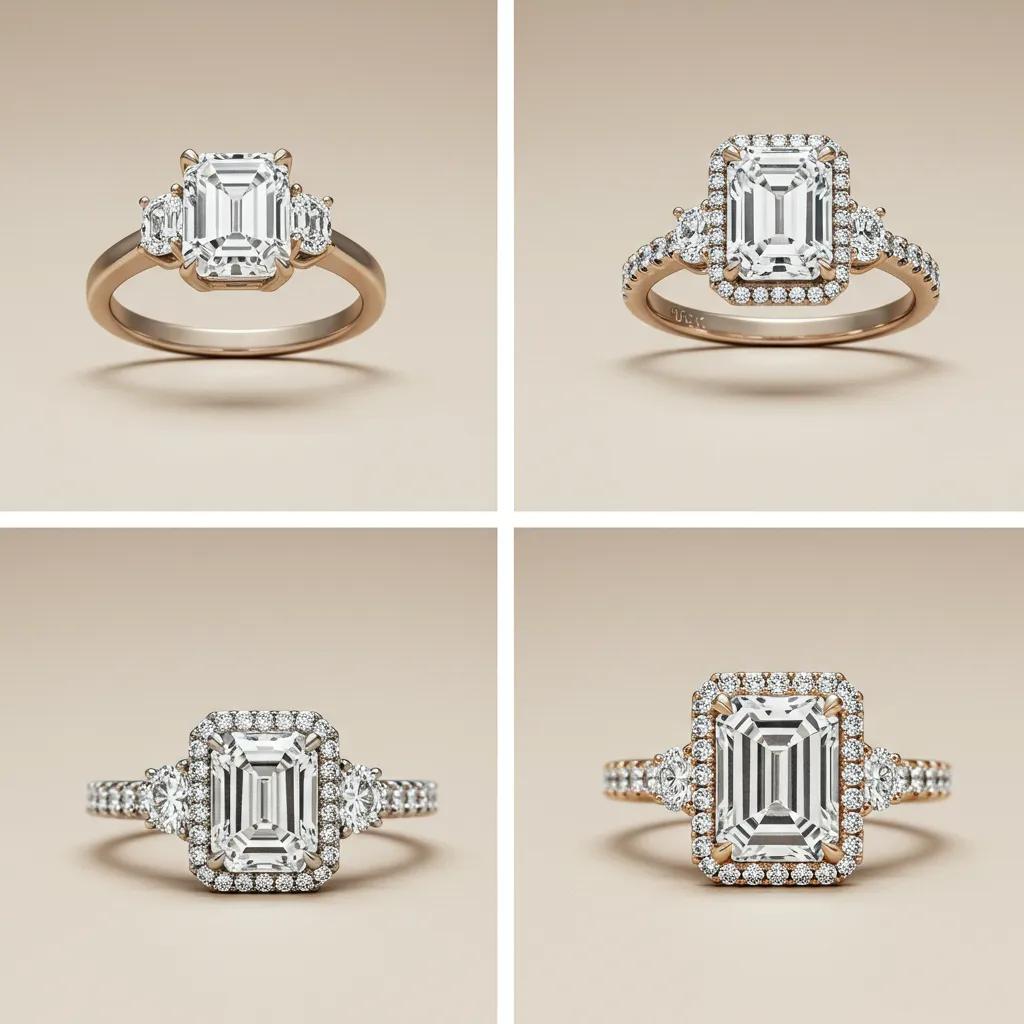 collection-of-emerald-cut-engagement-rings-in-various-popular-settings-2b09e444-b61e-40d9-b752-7beac2f4079fjpg - Australian Diamond Company Collection of Emerald Cut Engagement Rings in Various Popular Settings