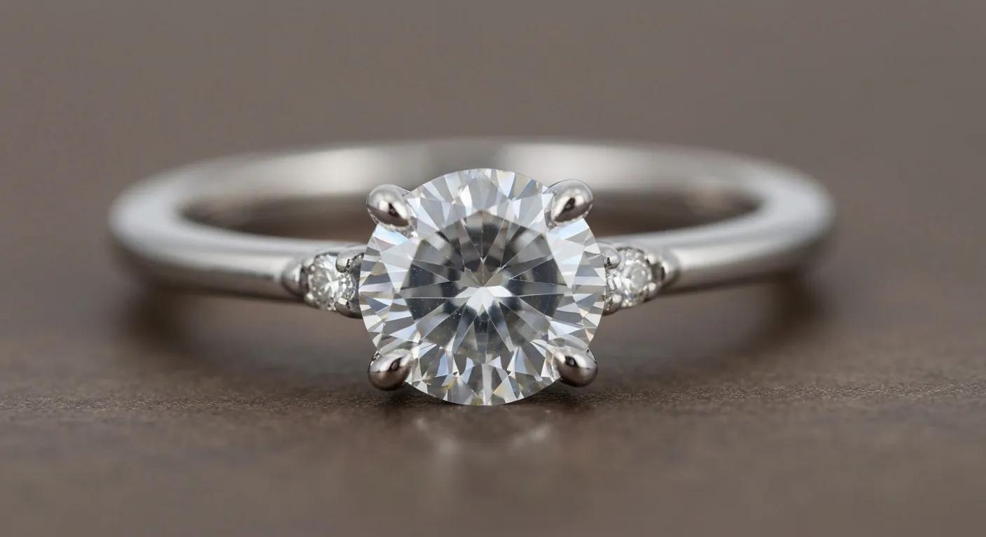 a Close up of a Lab grown Diamond Ring Showcasing Its Clarity and Brilliance As a Budget friendly Alternative