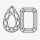 A thumbnail image of a pear and emerald shape diamond