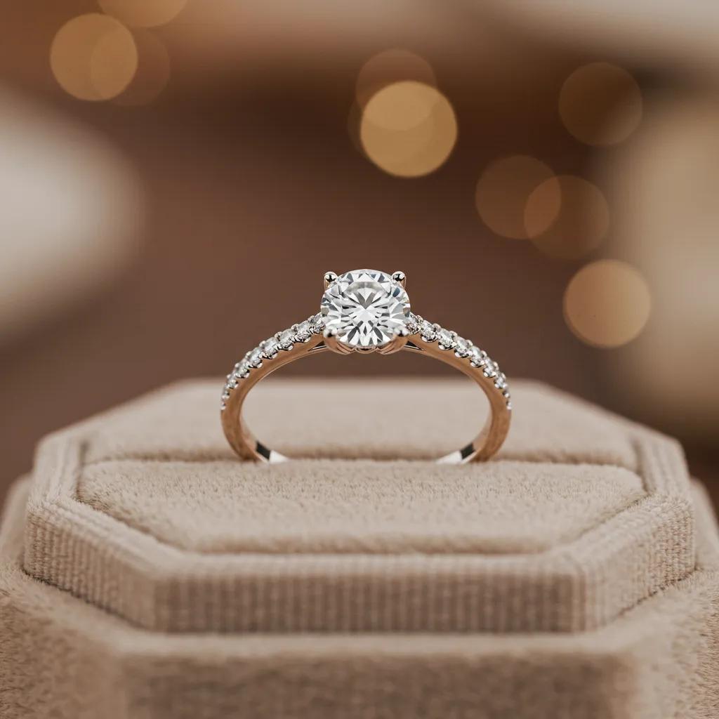 Elegant Engagement Ring Showcasing Diamond Brilliance and Quality