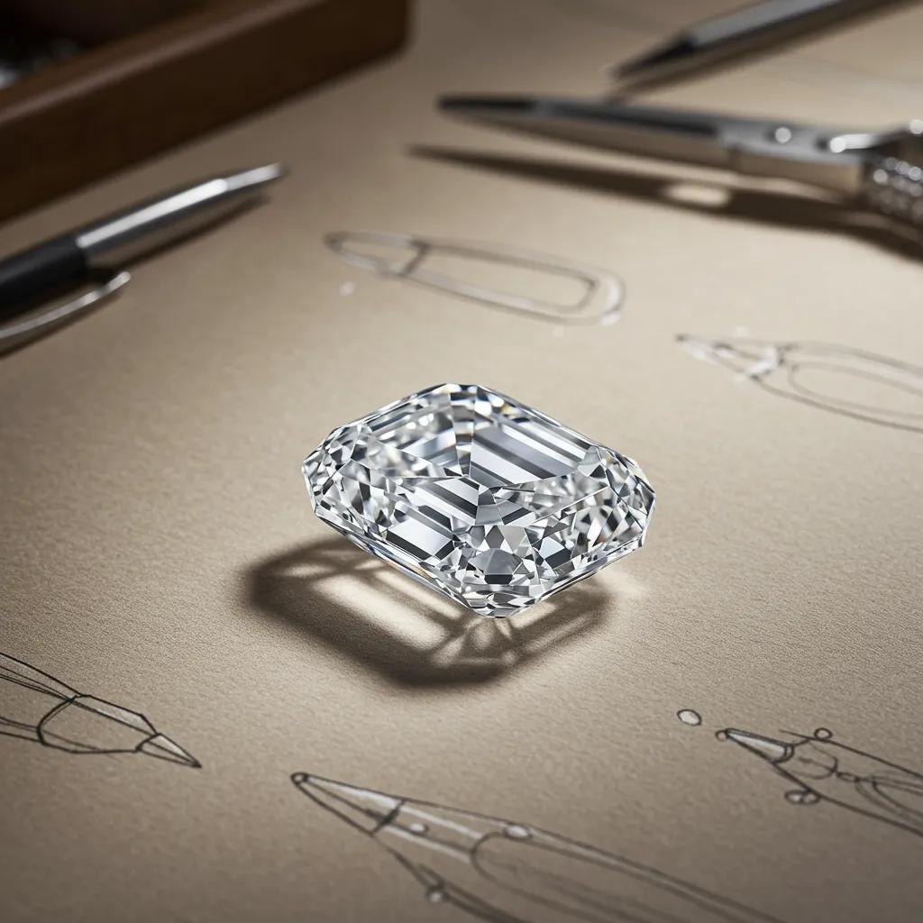 emerald-cut-diamond-on-velvet-showcasing-clarity-and-elegance-730e3c06-6139-452d-b7ff-3c2a249e6a4fjpg - Australian Diamond Company