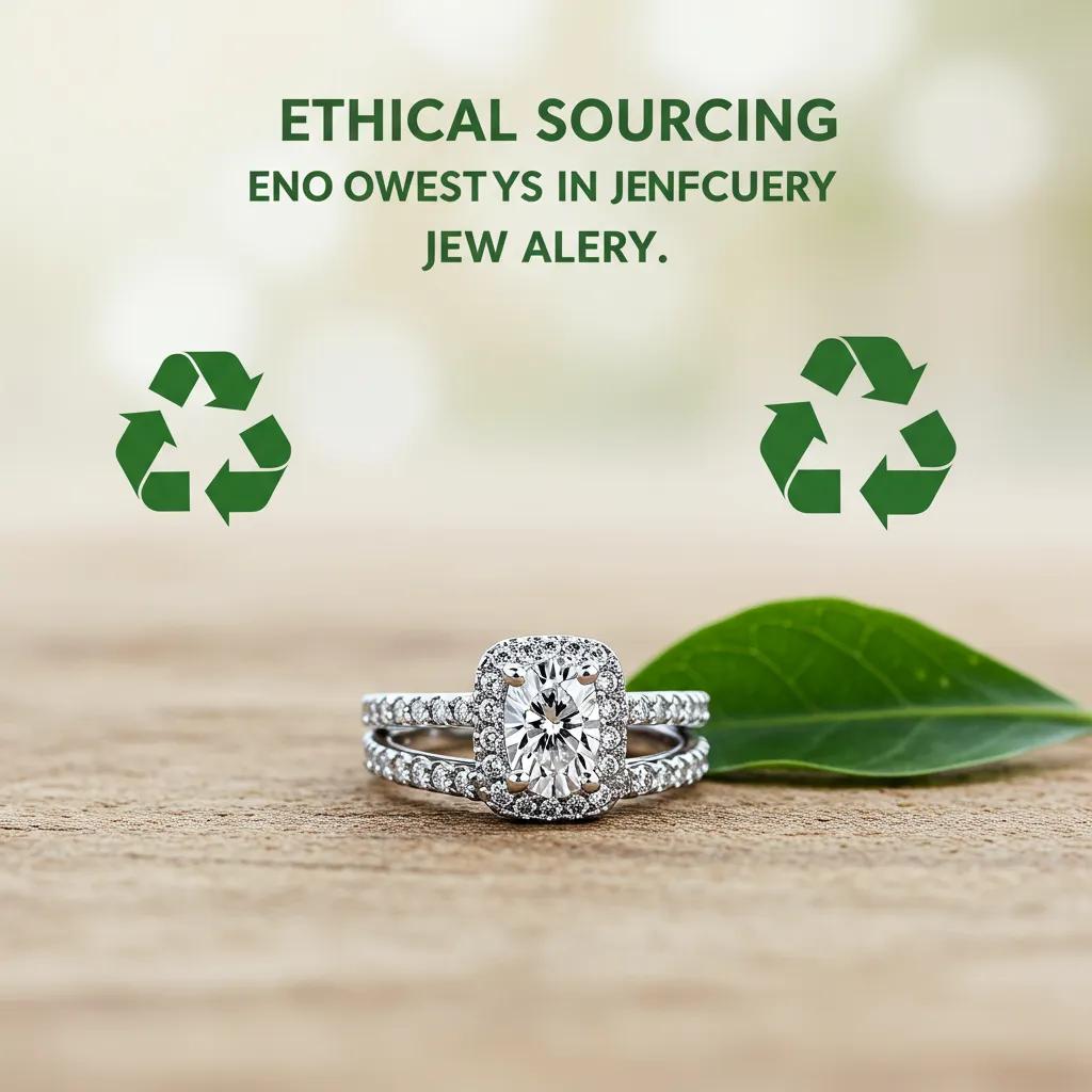 a White Gold Engagement Ring Symbolising Ethical Sourcing and Environmental Responsibility